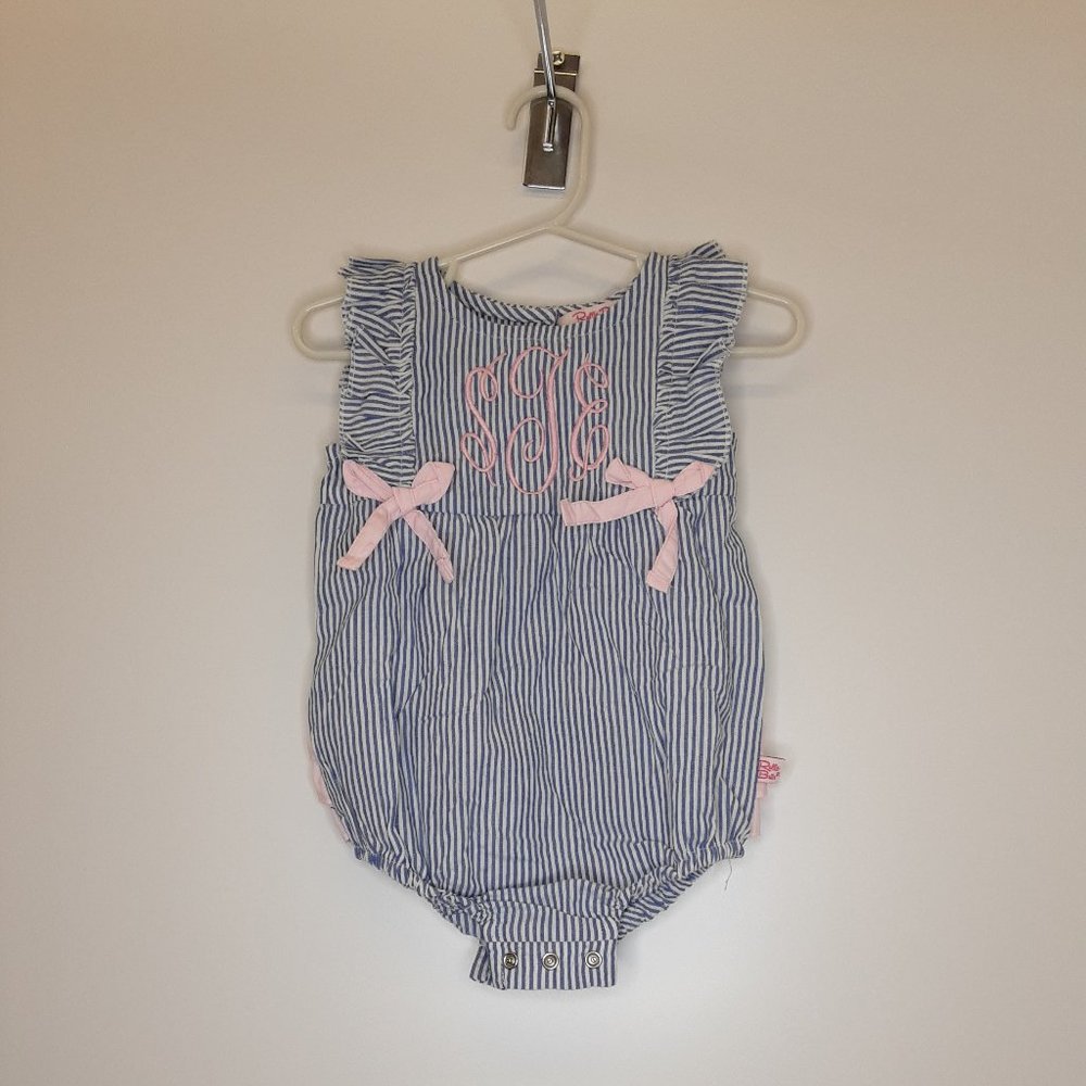 Ruffle Butts Seersucker Ruffle Romper